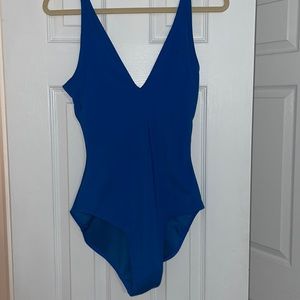 TA3 Plungey Royal Blue One-Piece Swimsuit reg/long in size M. No longer made.